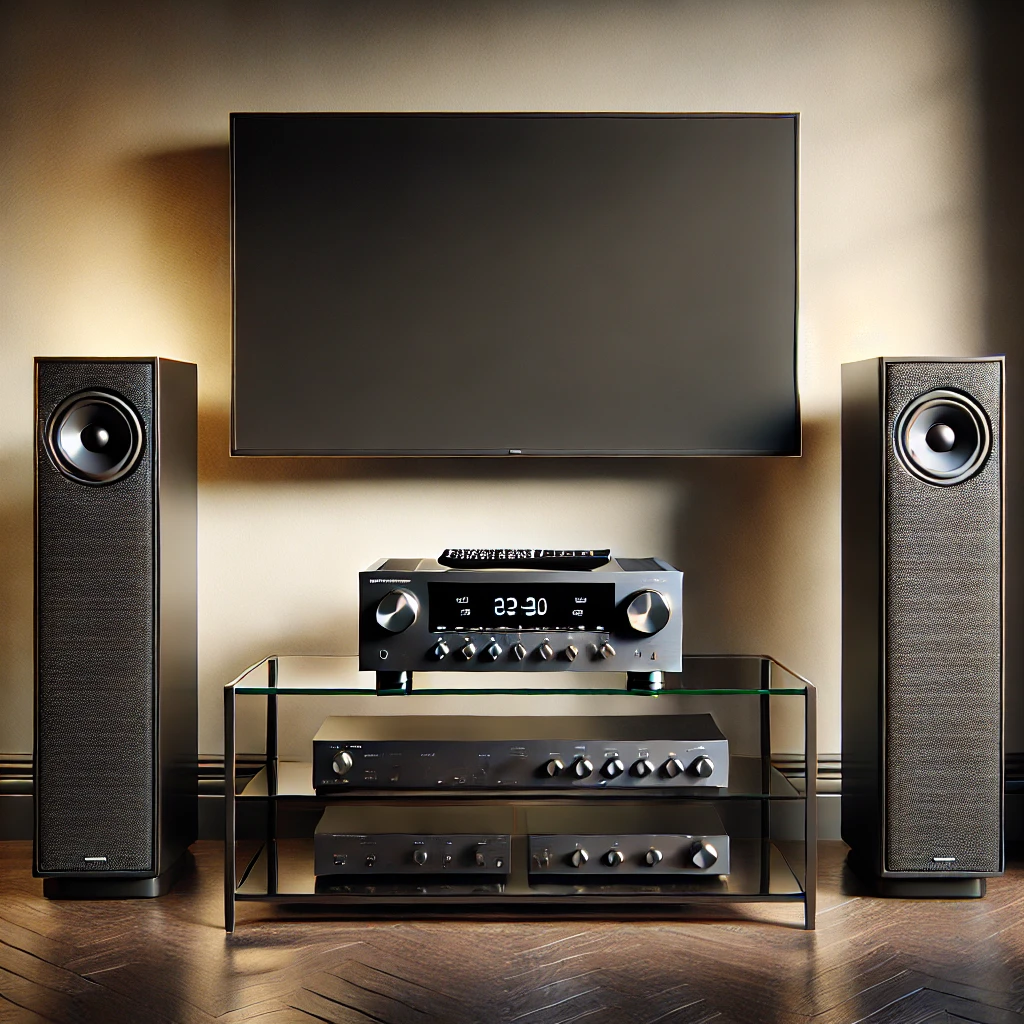 Home theatre surround sound system setup